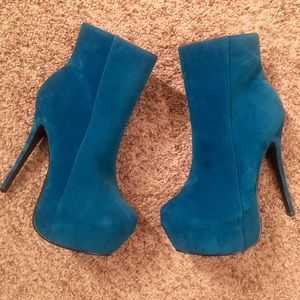 Teal dress boots