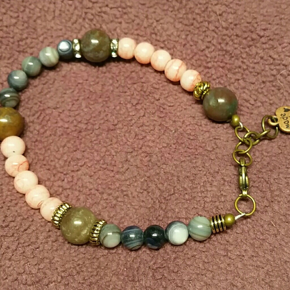 Semi precious stones  Peace and Harmony Bracelet.