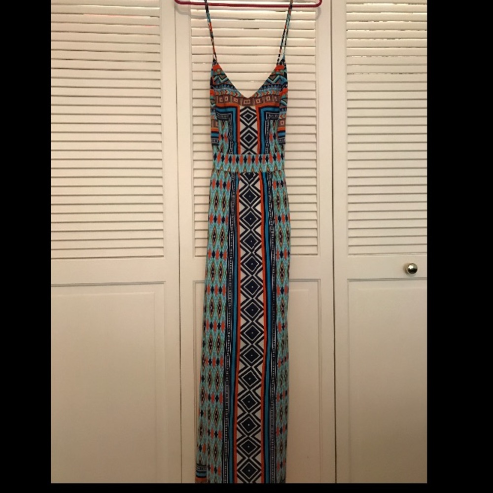 Francesca's Pattern Maxi Dress
