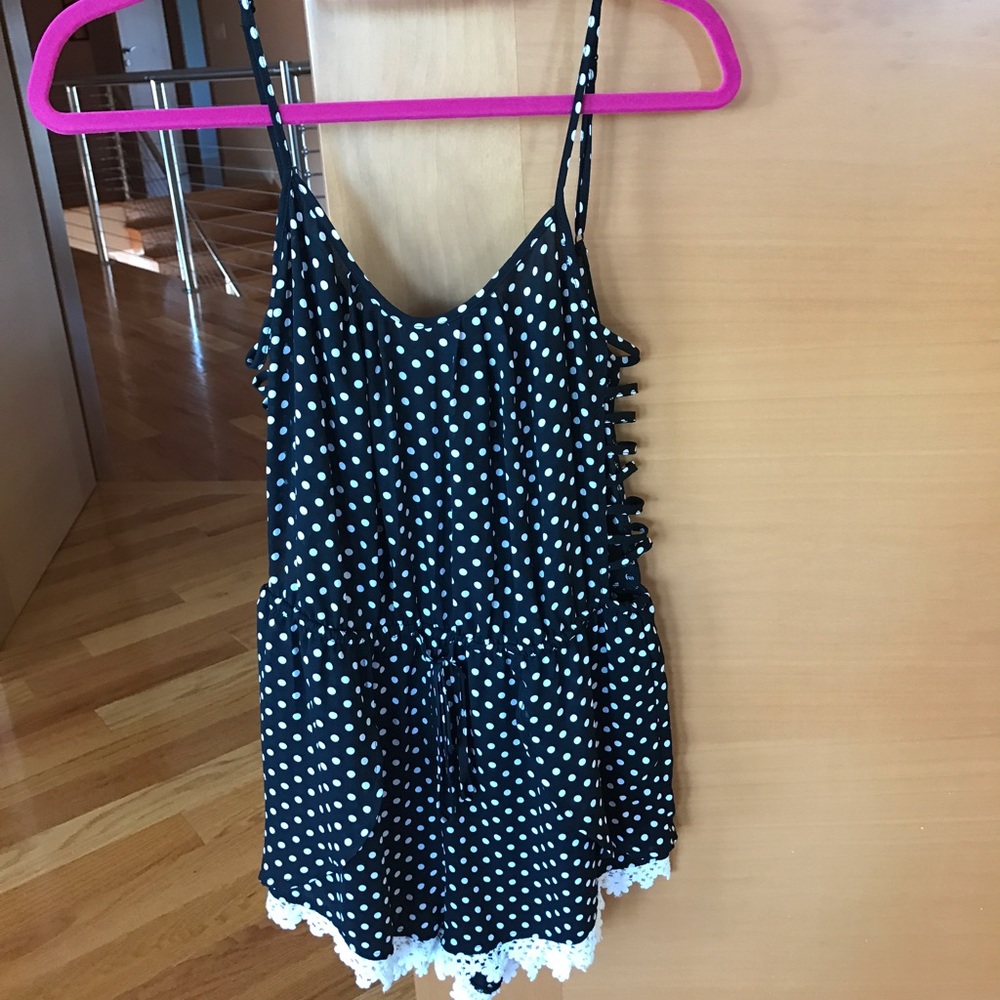 polka dot romper