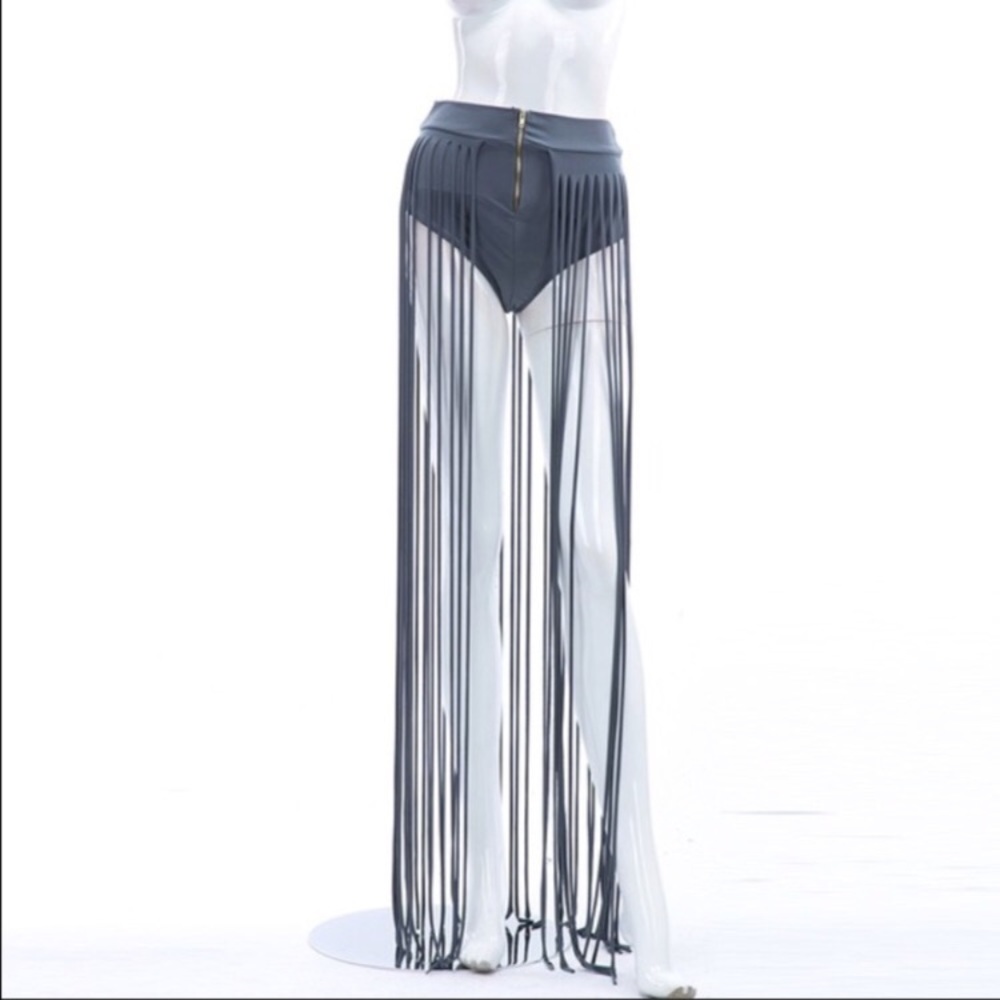 Festival Fringe Beach Zip Up Skirt π One Left-Lrg - Picture 2 of 4