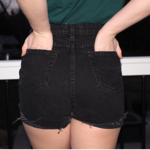 Jean High Waisted Shorts - Picture 2 of 2