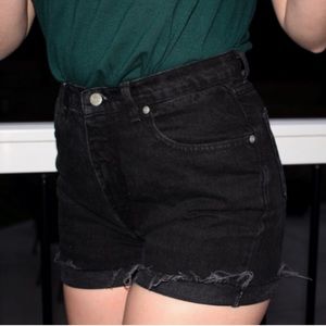 Jean High Waisted Shorts