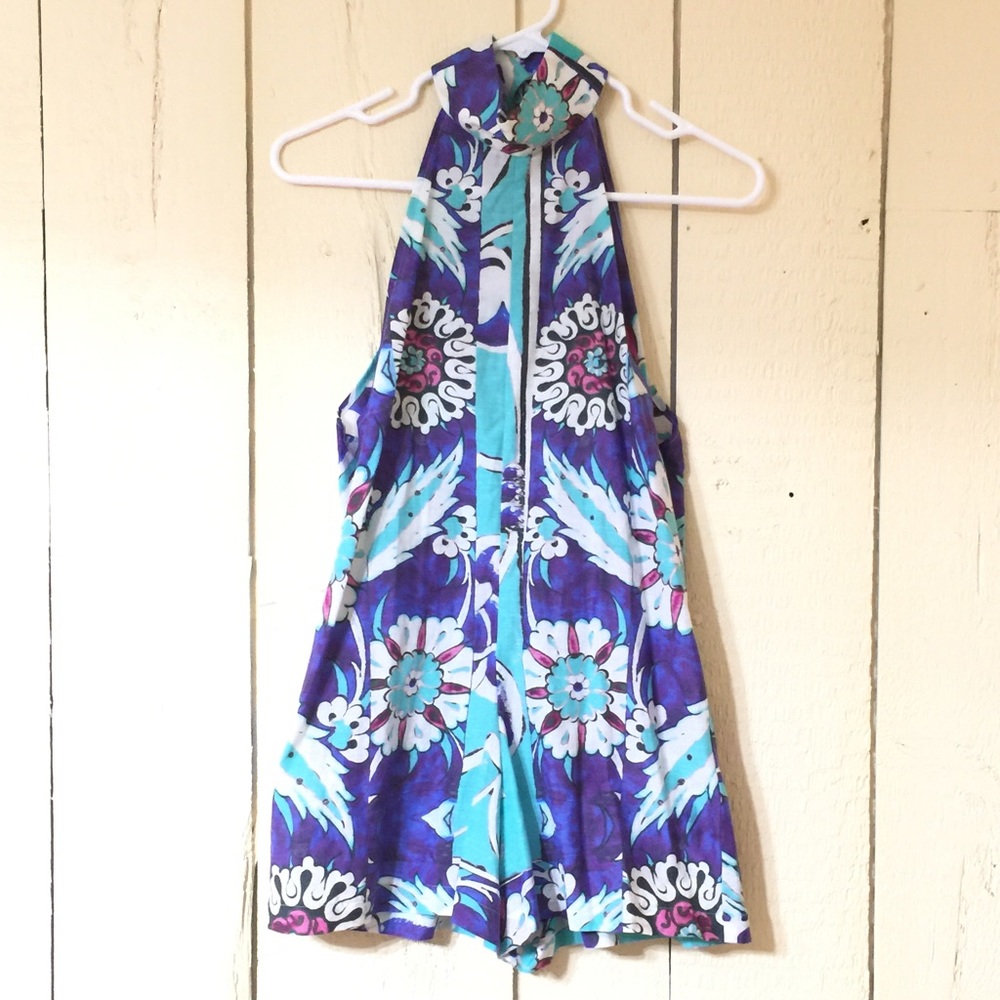 BNWT Vacation Summer Festival Abstract Vibe Romper
