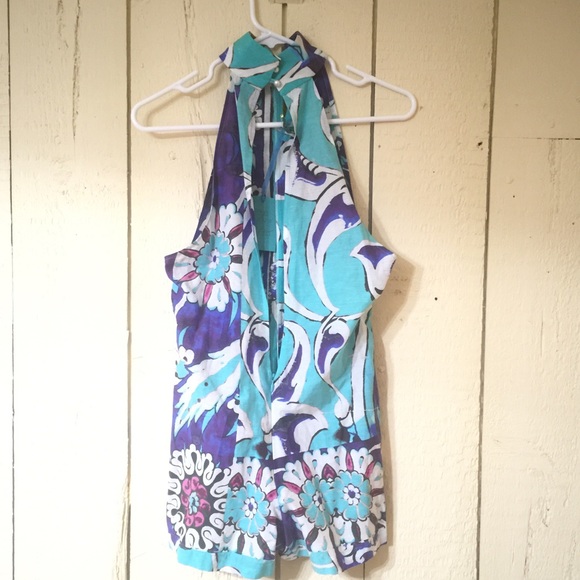 BNWT Vacation Summer Festival Abstract Vibe Romper - Picture 3 of 6