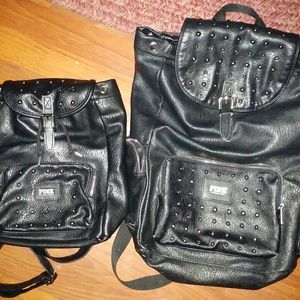 Vs Pink studded backpack set