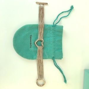 Tiffany chain link heart bracelet