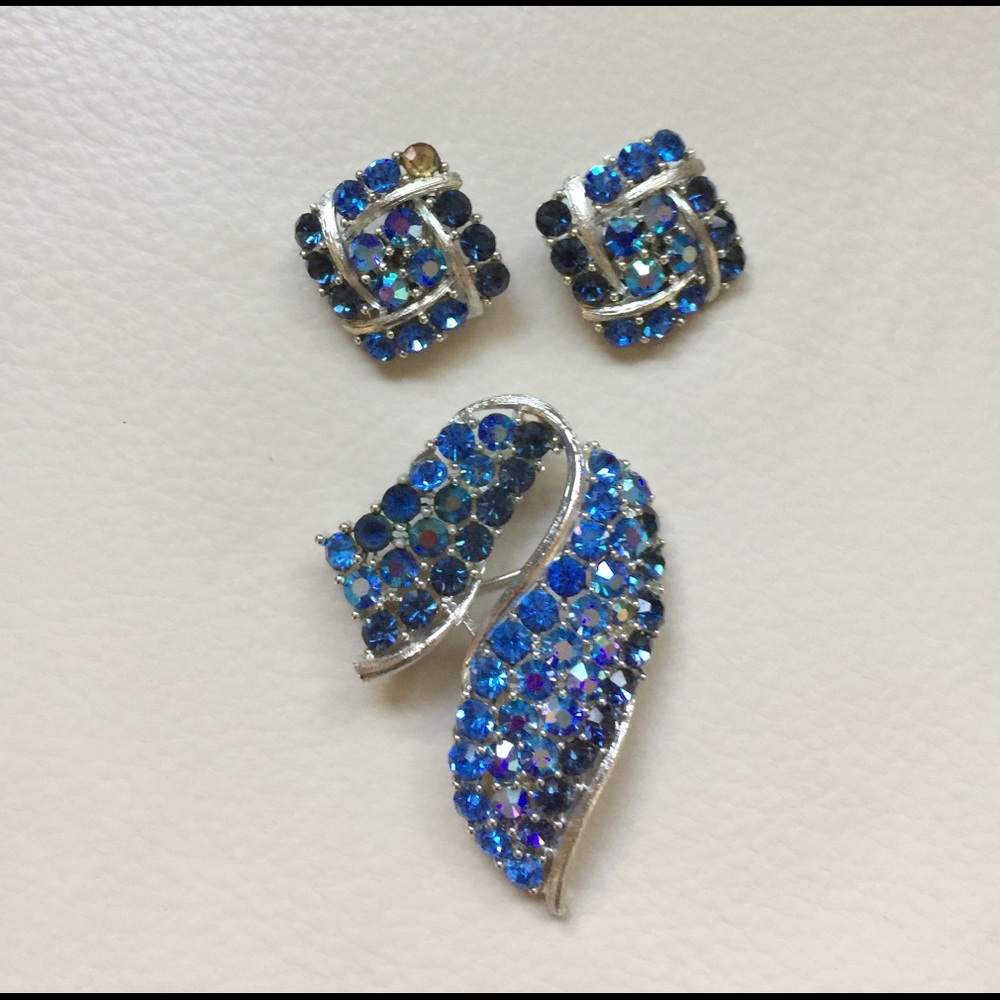 Vtg LISNER earrings and Brooch
