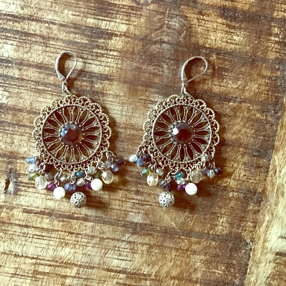 Brushed gold earrings!