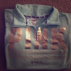 🎀 PINK quarter zip sweatshirt 🎀