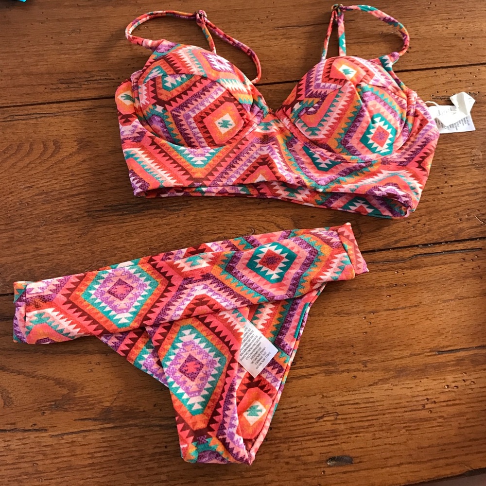 tribal print bikini