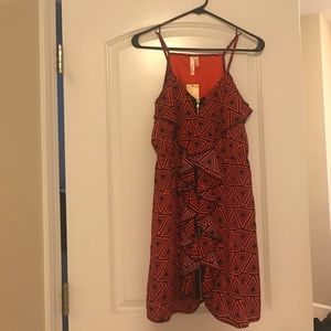 SM black and red zipper dress NEVER BEEN WORN