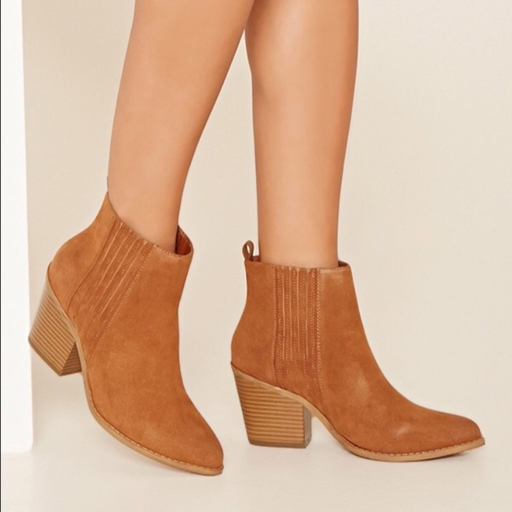 Faux Leather Chelsea Boots