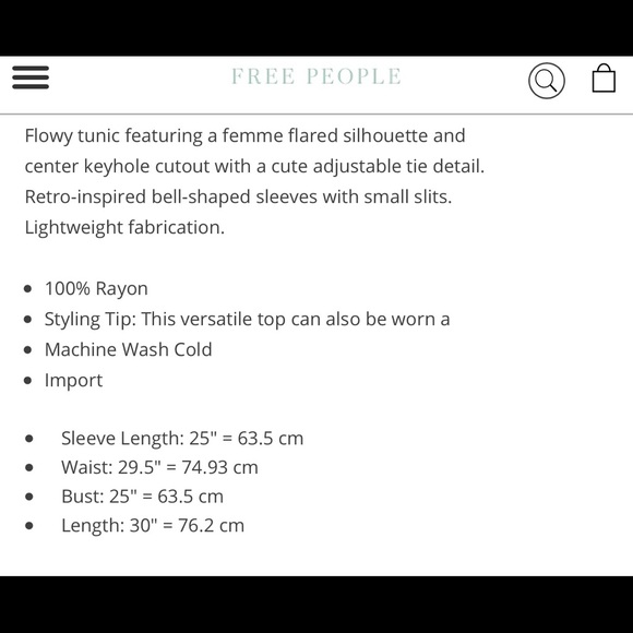 FREE PEOPLE bell sleeve dress - Picture 5 of 5