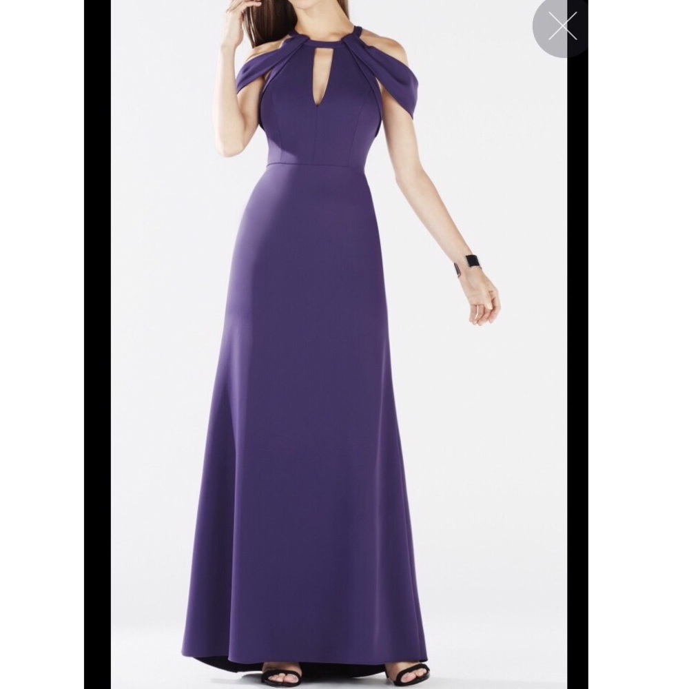 BCBG Kathya Draped Cutout gown - Picture 3 of 5