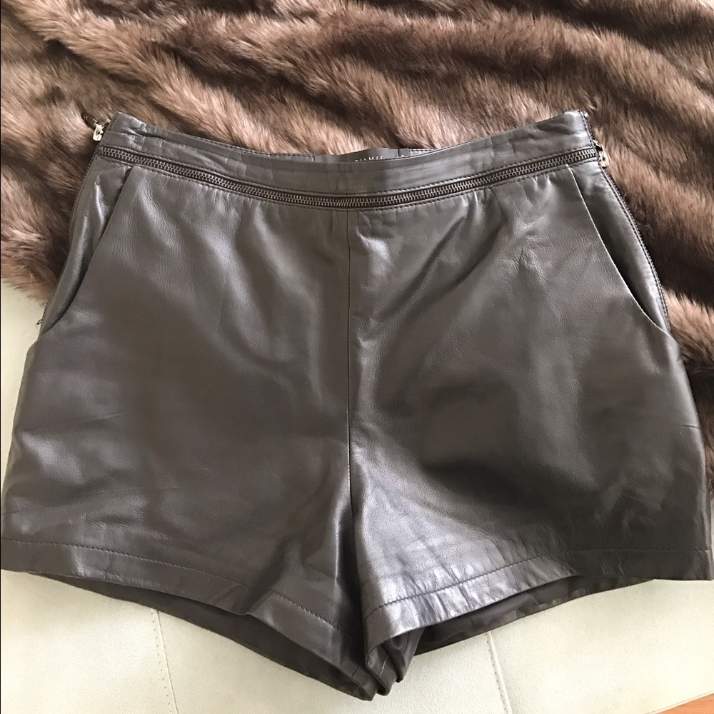 Stella and Jamie- genuine leather shorts