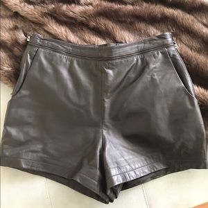 Stella and Jamie- genuine leather shorts
