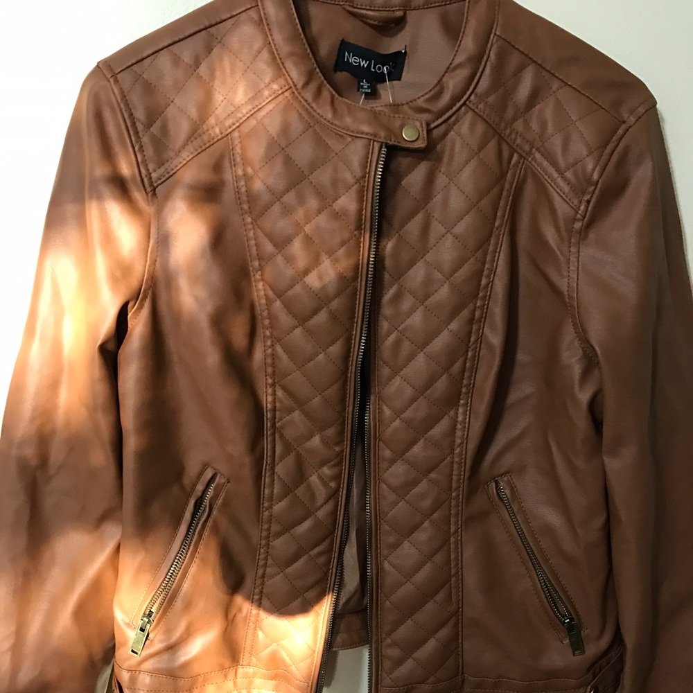 *sold* Brown leather jacket