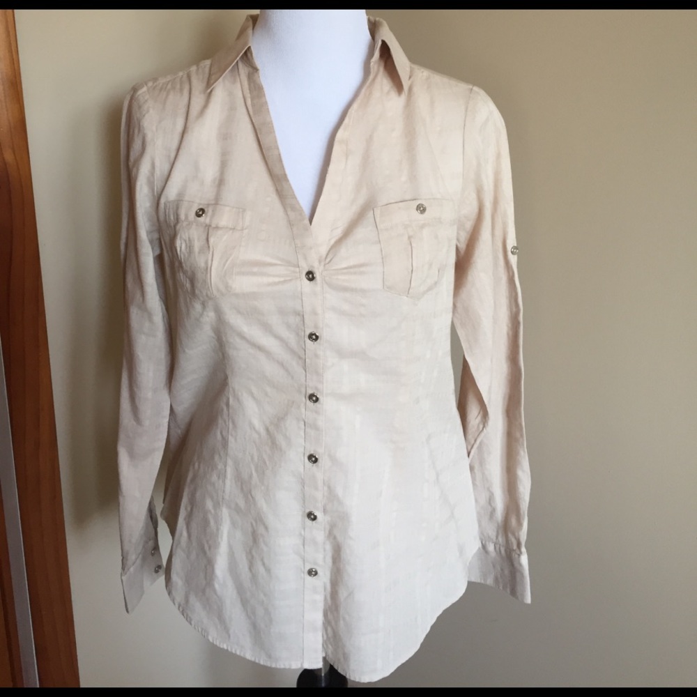 Cotton button down blouse
