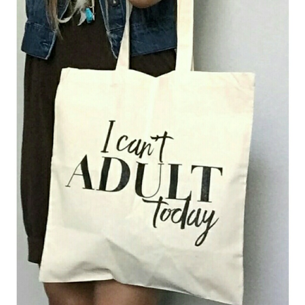 🐞HP🐞I CAN'T ADULT TODAY TOTE