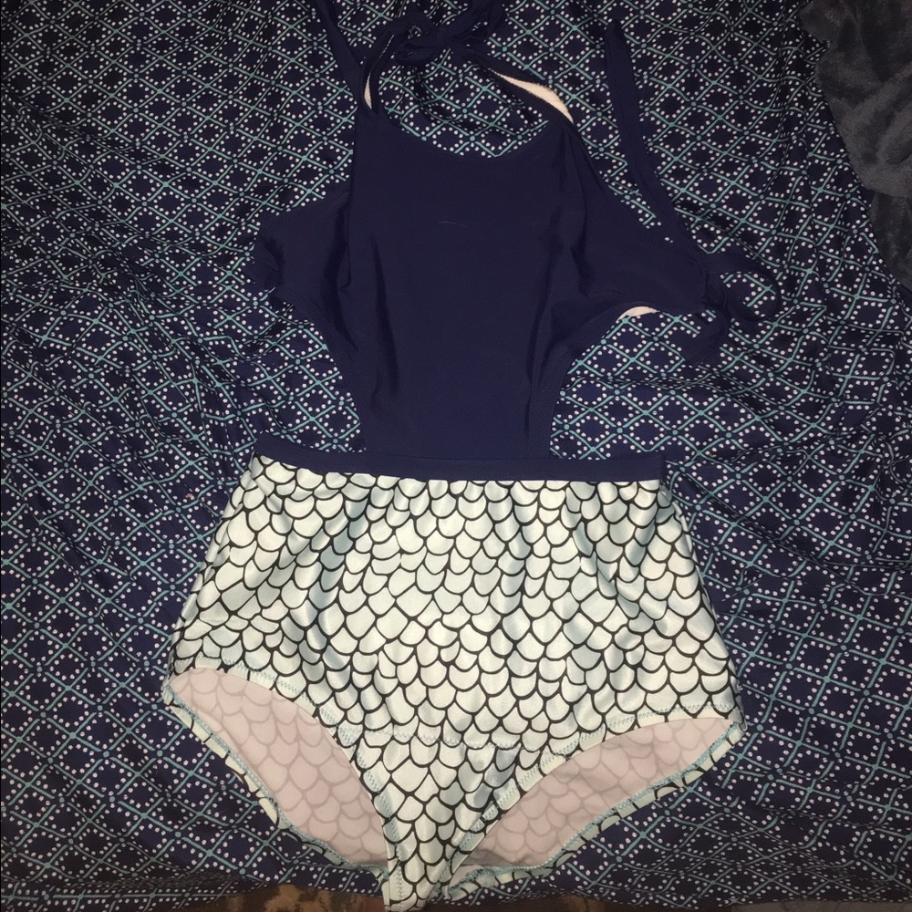 Super cute mermaid one piece