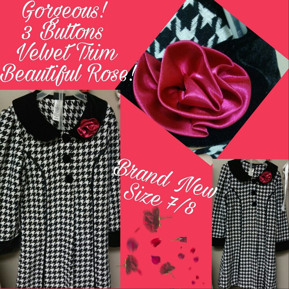 Brand New Holiday Editions Size 7/8 Dress Coat