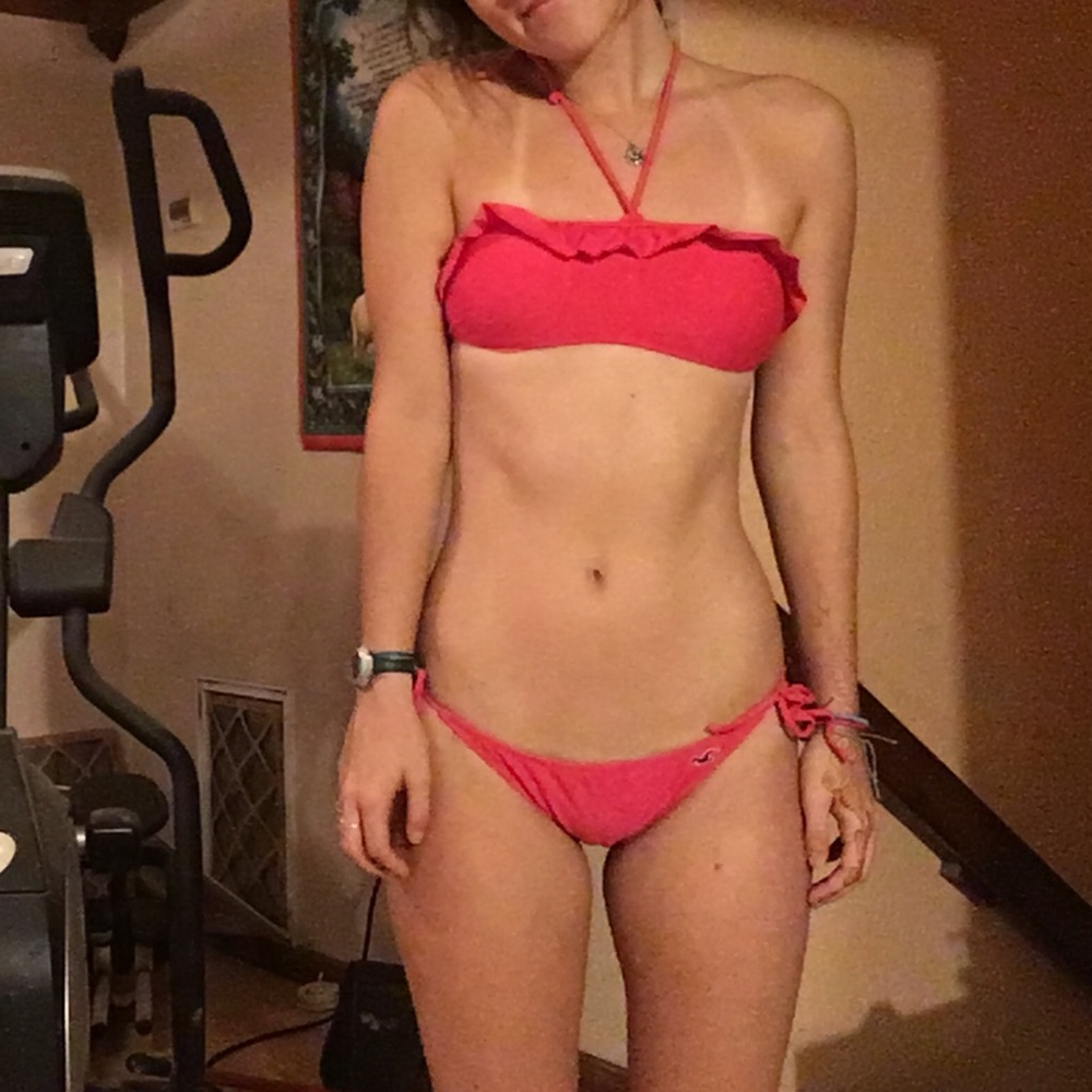 Hollister hot pink bikini