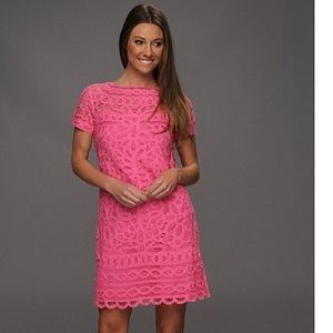 Lily Pulitzer Pink Lace short sleeve dress