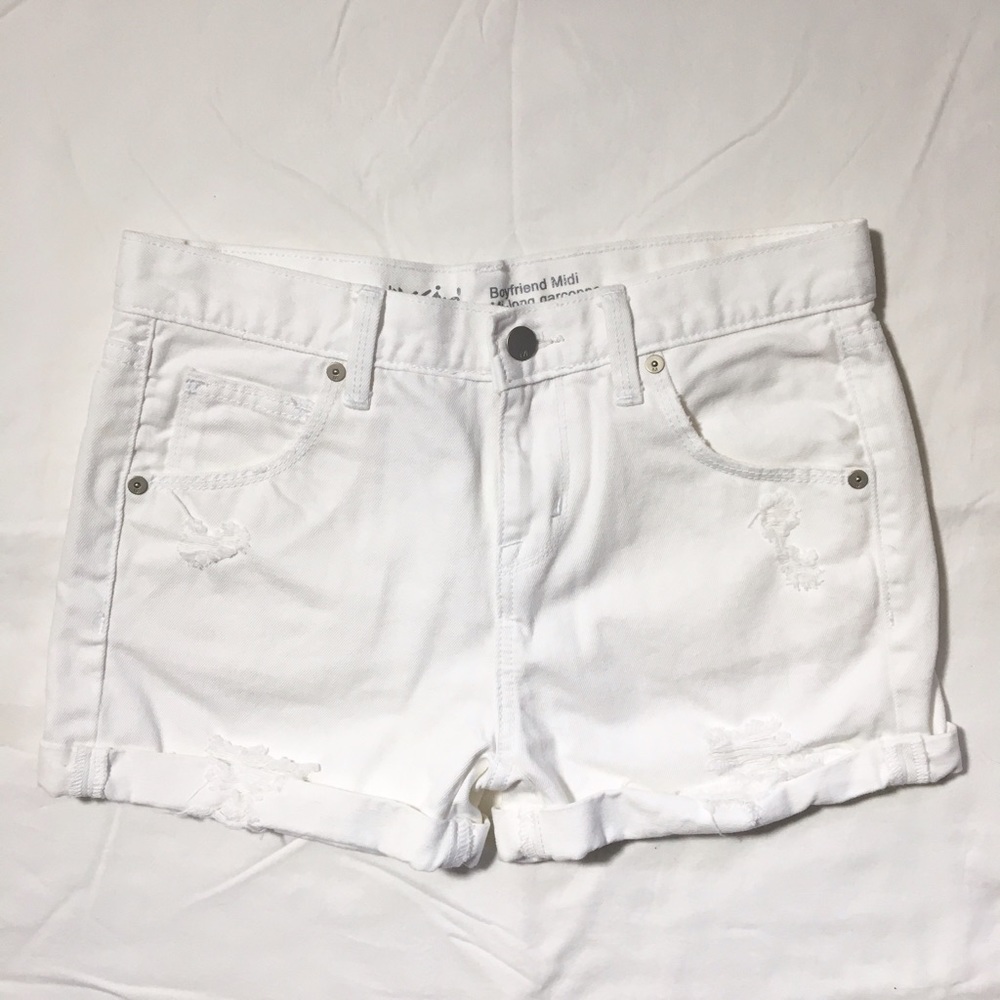 🔥2 for $15🔥Mossimo White BF Midi Jean Short