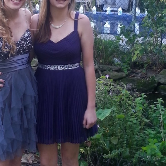 PURPLE SHORT DRESS - Picture 2 of 3