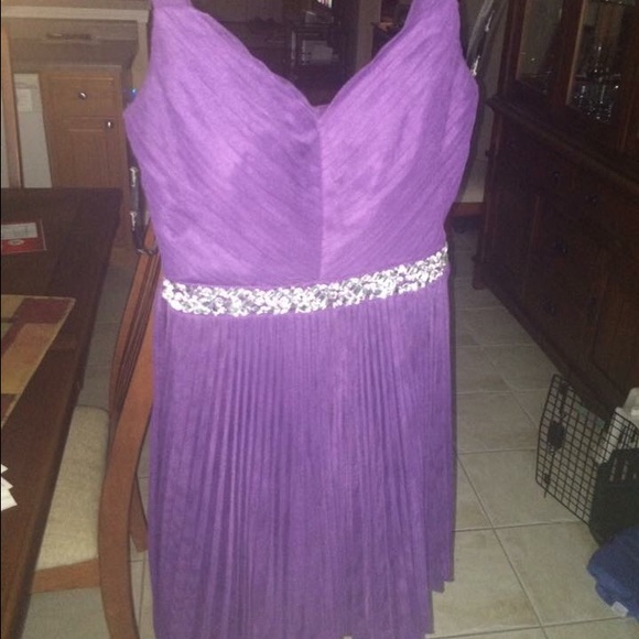 PURPLE SHORT DRESS - Picture 3 of 3