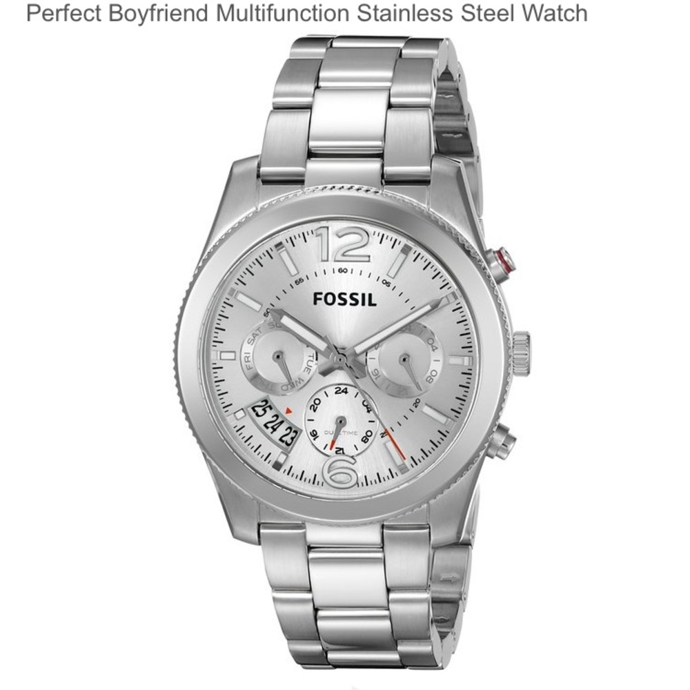 Fossil women's boyfriend watch with box and links!