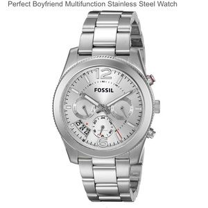 Fossil women's boyfriend watch with box and links!