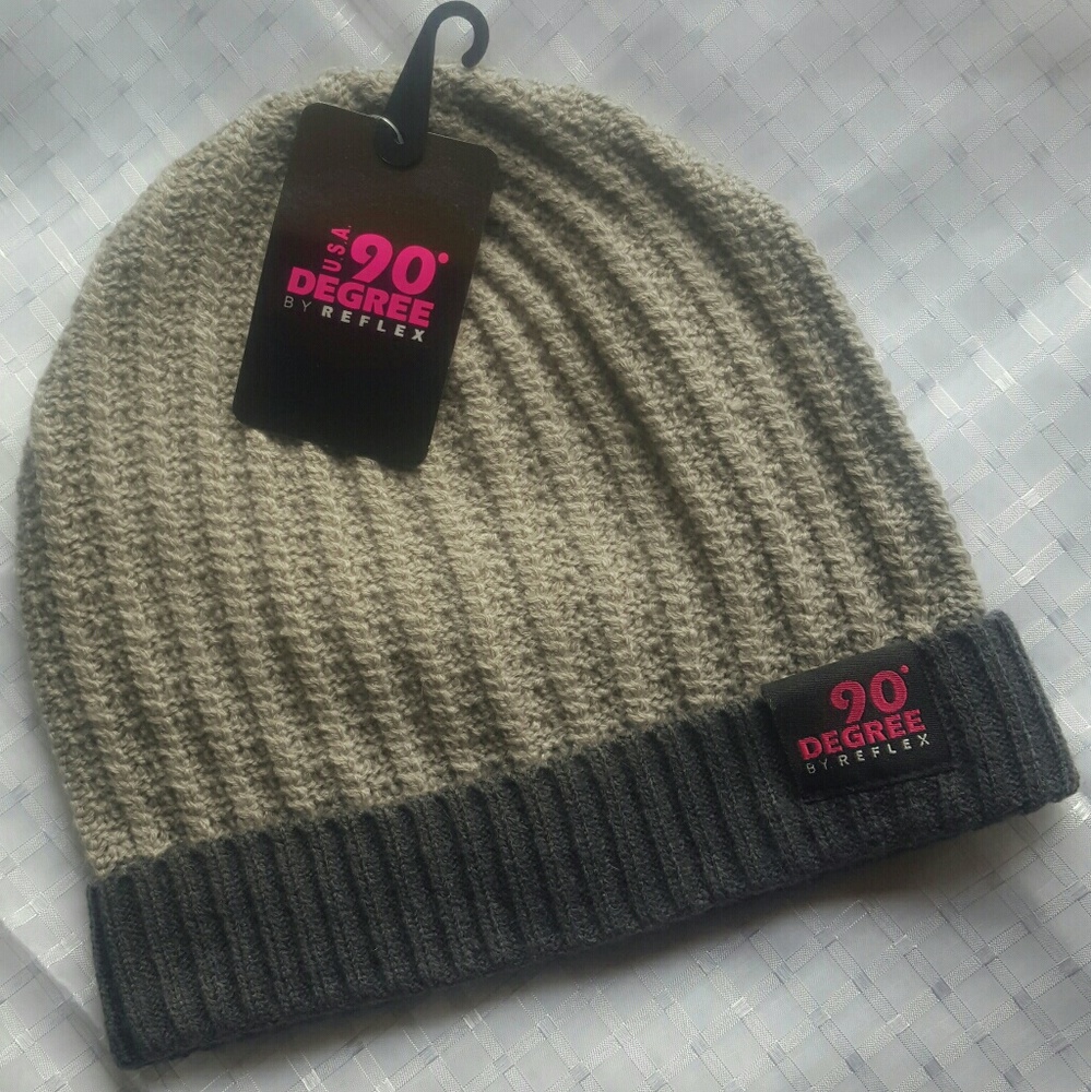 Reflex Grey Slouchy Knit Hat