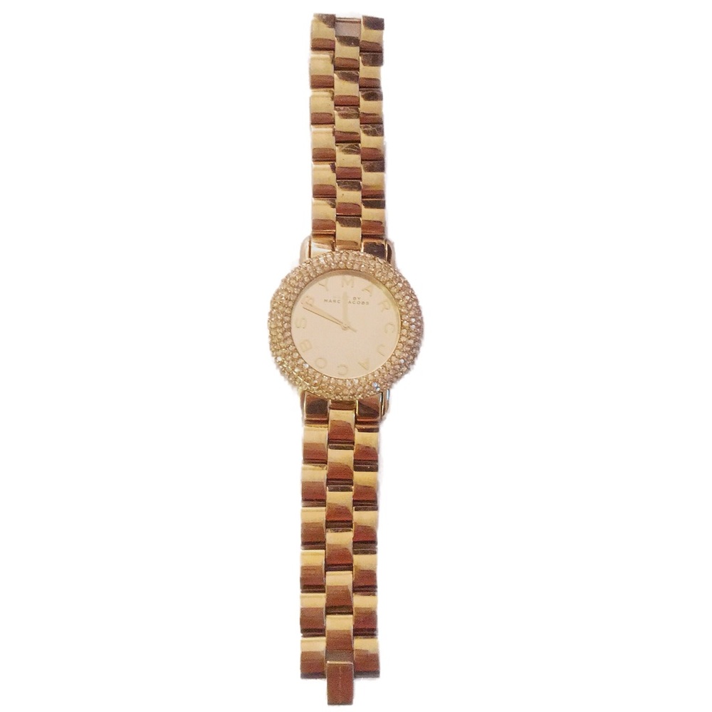 Marc By Marc Jacobs Gold Swarovski Crystal Watch - Picture 4 of 7