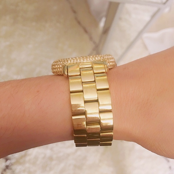 Marc By Marc Jacobs Gold Swarovski Crystal Watch - Picture 3 of 7