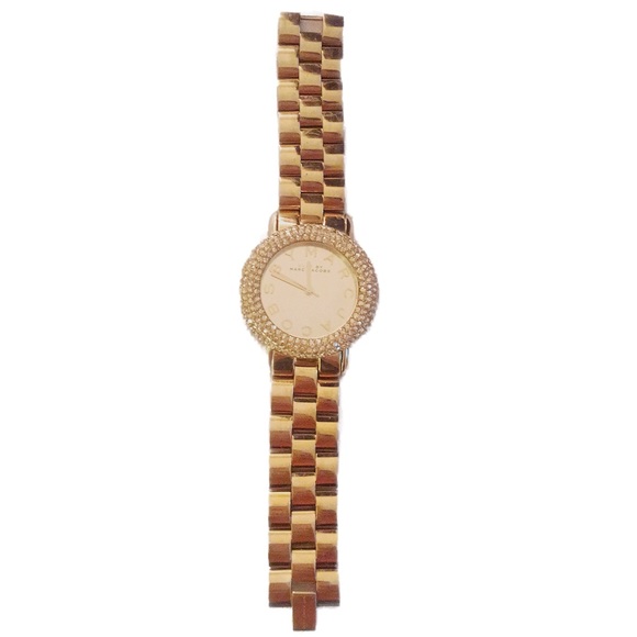 Marc By Marc Jacobs Gold Swarovski Crystal Watch - Picture 4 of 7
