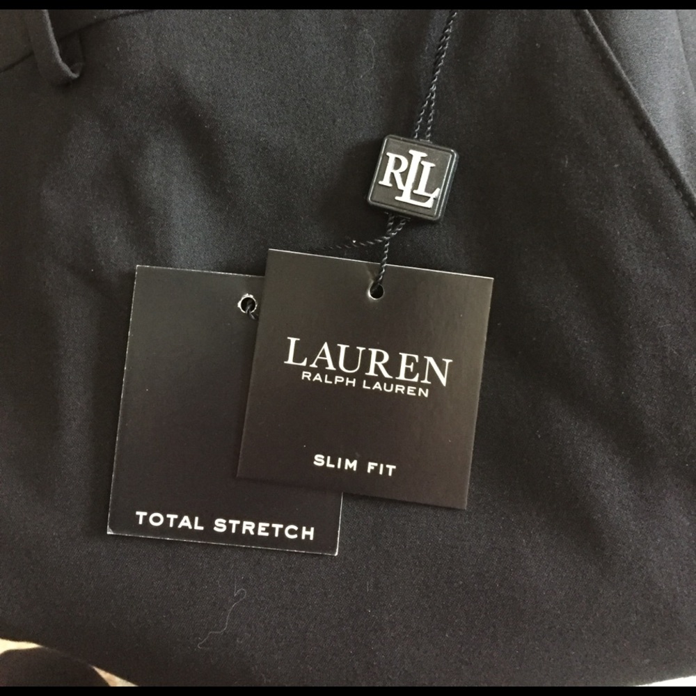 Mens Ralph Lauren black pants 36 x 32 slim fit