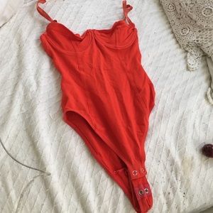 XS American Apparel Red Bodysuit ❤💯