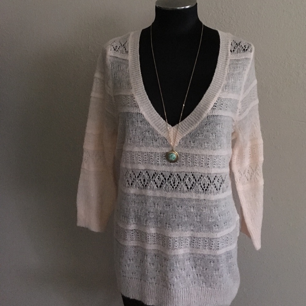 NWT New York & Co. delicate blush pink  sweater