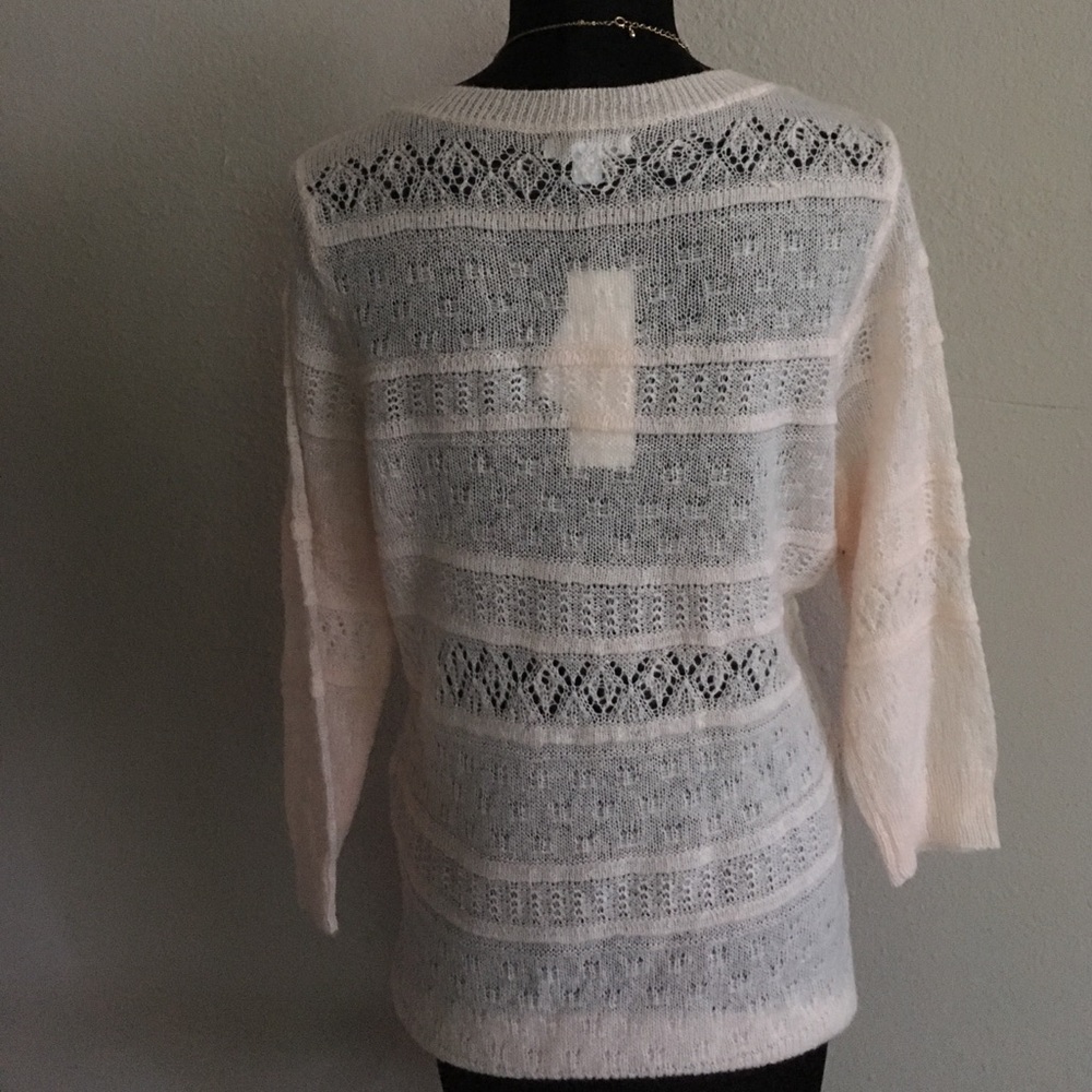 NWT New York & Co. delicate blush pink  sweater - Picture 5 of 8