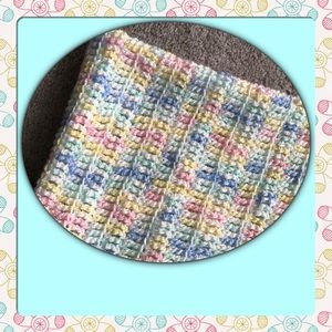 Hand crochet baby blanket