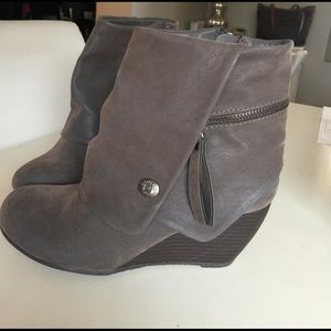 Wedge booties
