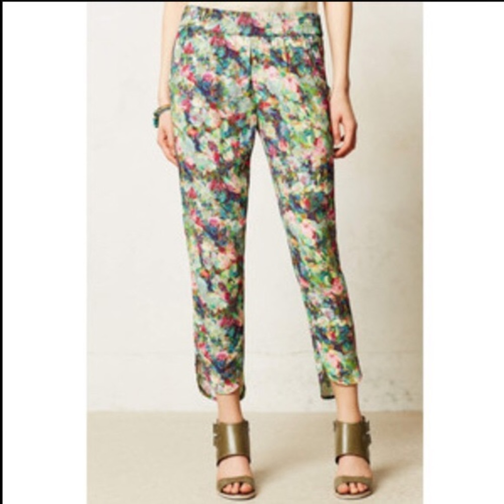 Anthropologie Sam & Lavi floral crop pant
