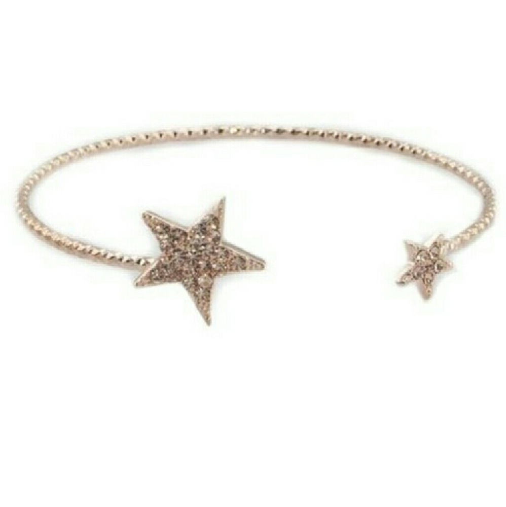 🐞HP🐞14kt Rose Gold Czech Crystal Star Bracelet