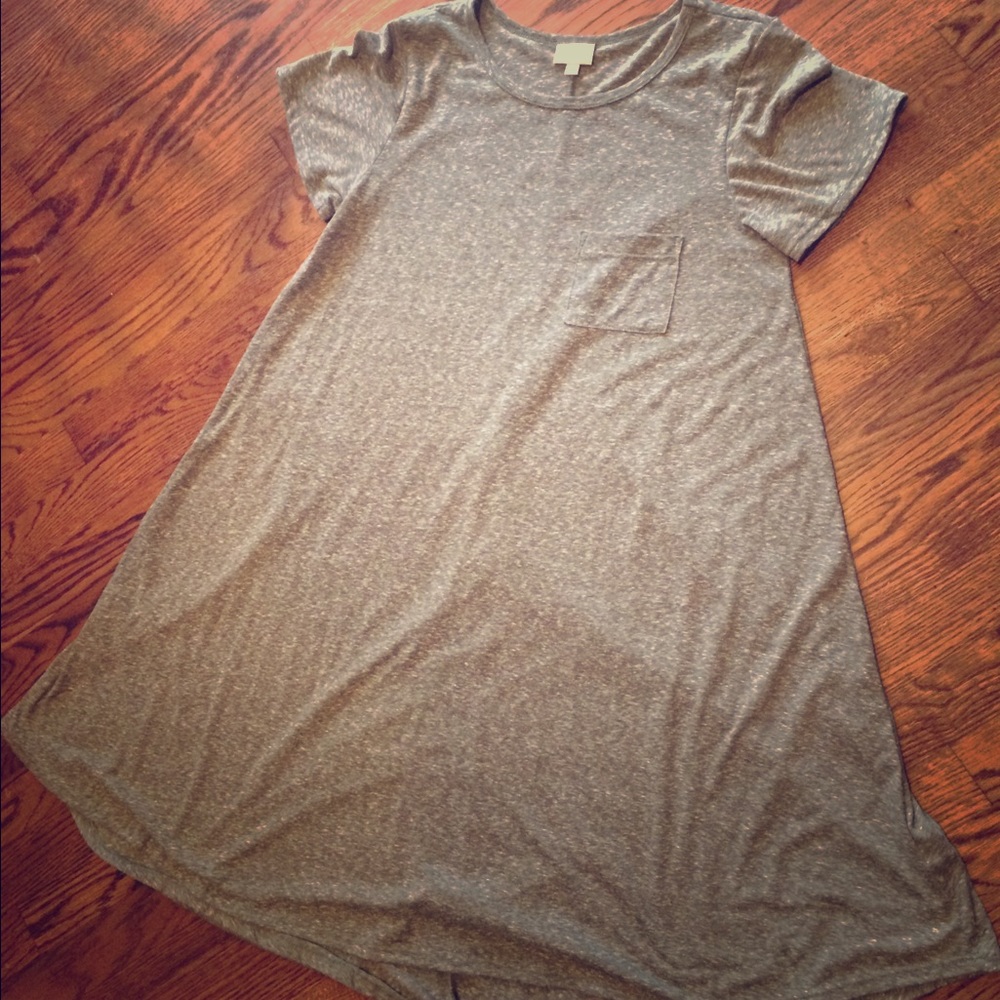 Lularoe Carly Dress, heather green