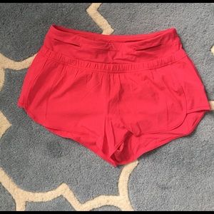 Lululemon running shorts with ruffle
