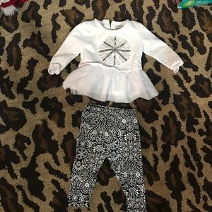 Baby girl snowflake outfit