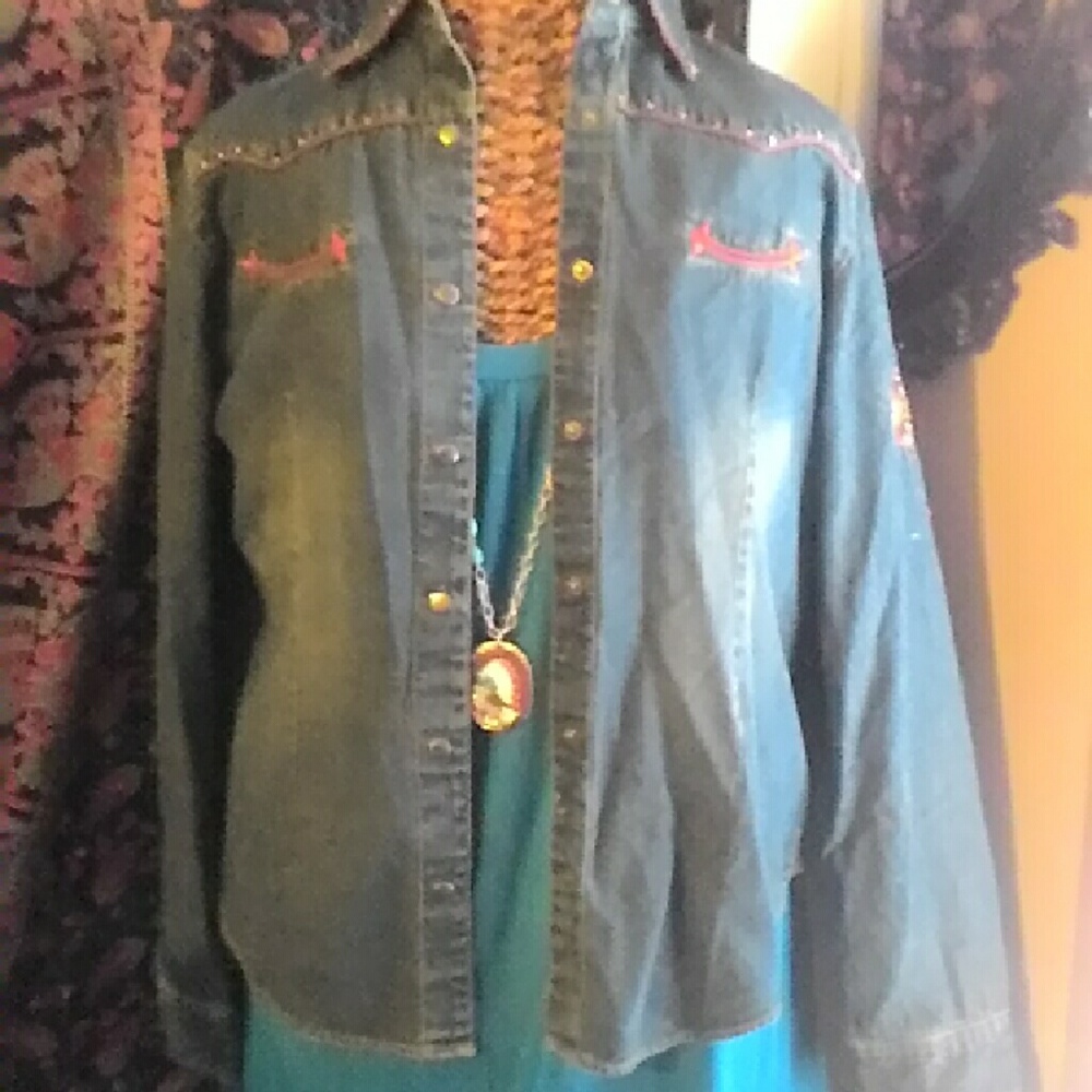 NEW!~Martini Ranch denim shirt