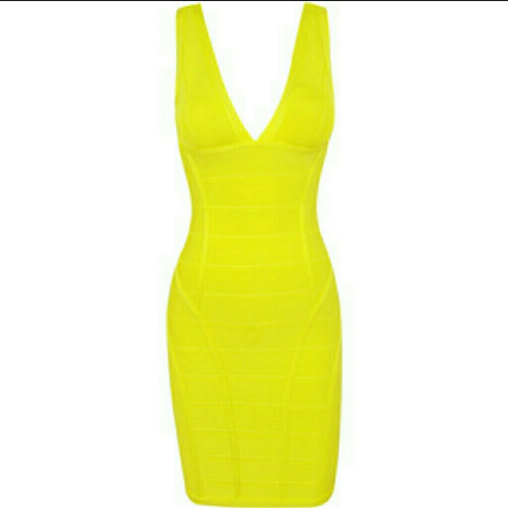 V-NECK BANDAGE DRESS FROM CELEB BOUTIQUE